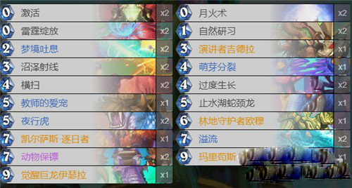 蓝龙德标准卡组最新